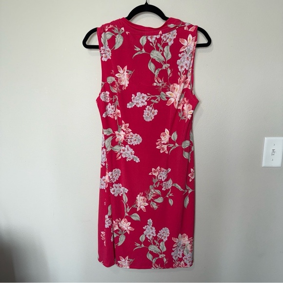 NWT Tommy Bahama Stretchy Petal of Honor Cowl Neck Drape Dress Size Large Pink - Picture 10 of 13
